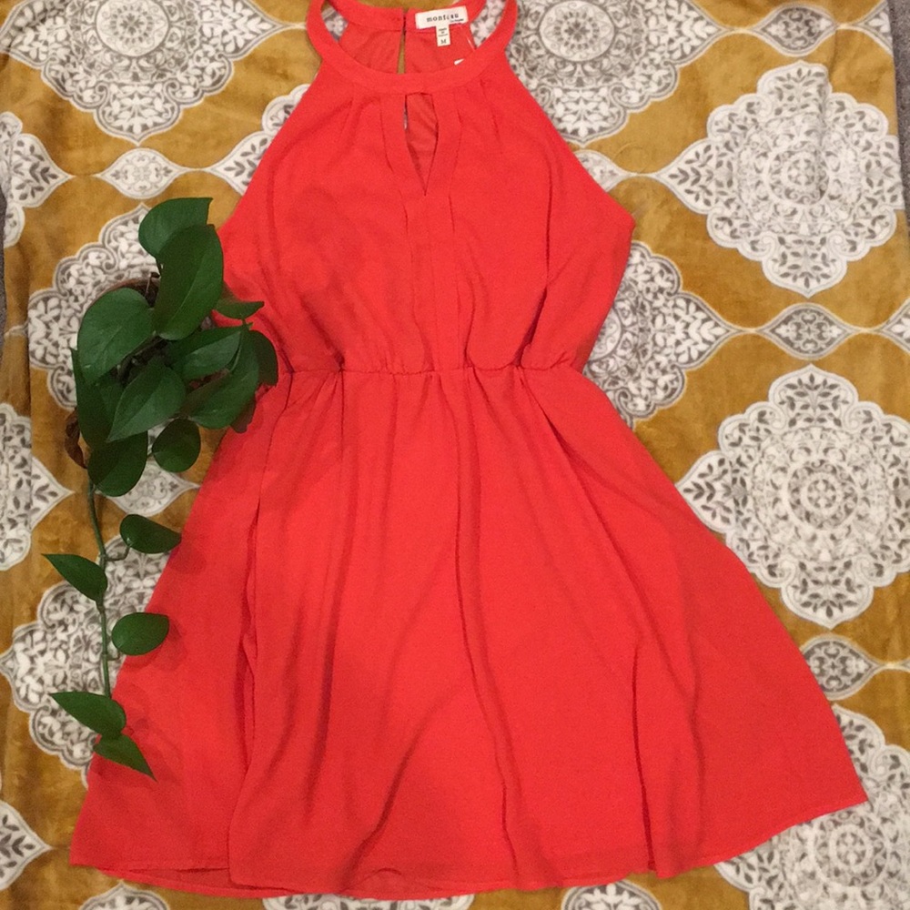 Coral dress